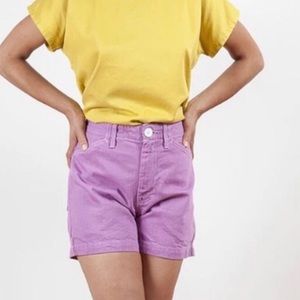 GRAVEL AND GOLD CARPENTER SHORT PURPLE Y2K LONG SHORT